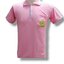 เสื้อโปโล สีชมพูอ่อน ปกชมพูอ่อน ปักตรากระทรวงทรัพย์**