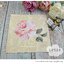 กระดาษแนปกิ้นยุโรป ,ลายดอกไม้สีชมพู, ลายดอกไม้สีหวาน, ลายดอกไม้เดี่ยวๆ, พื้นหลังสีครีม, ลายดอกไม้