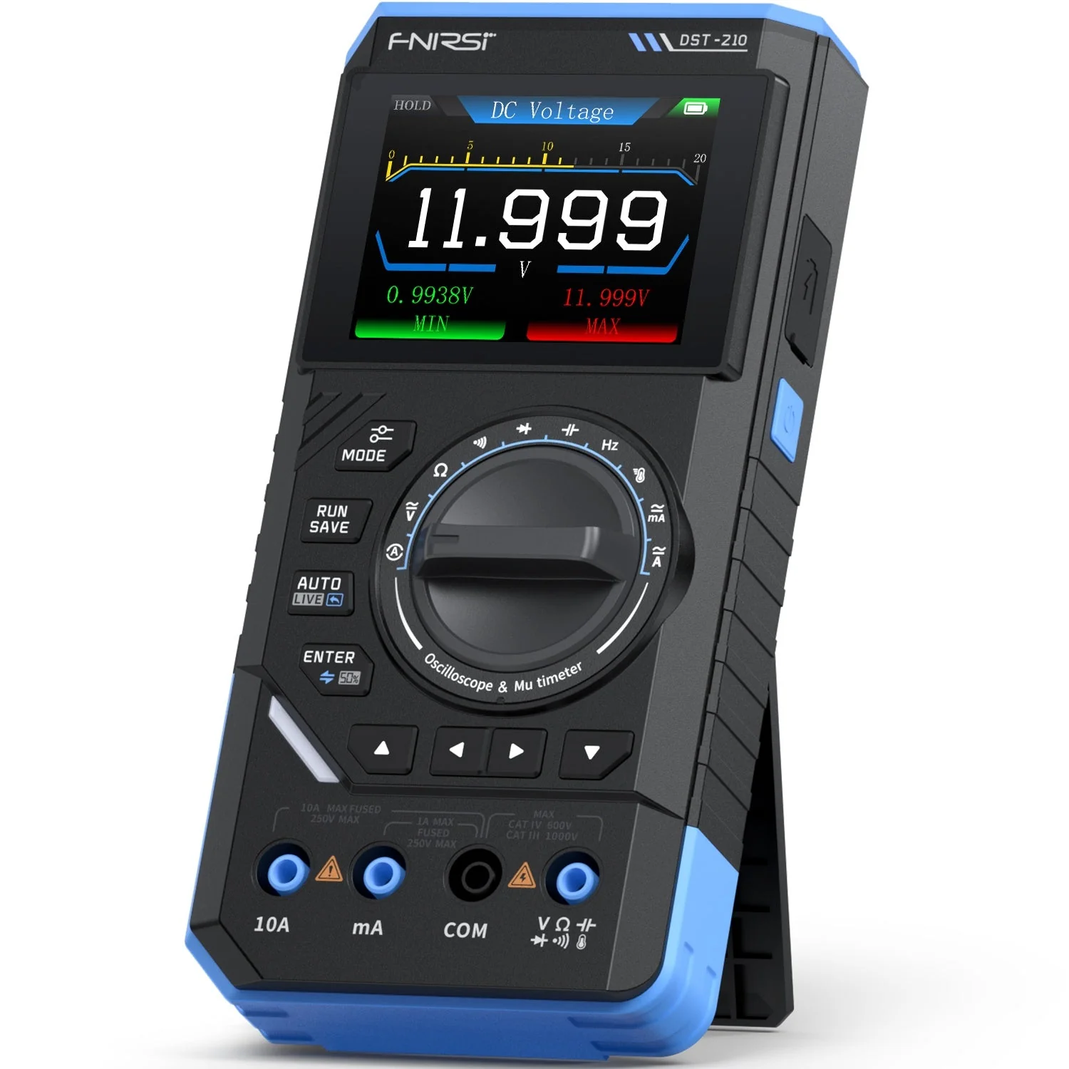 FNIRSI DST-210 3IN1 Digital Multimeter Oscilloscope Signal Source 19999 Counts 10MHz/1MHz
